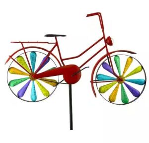 Red Carpet Studios 51 in. Metal Rainbow Bike Spinner