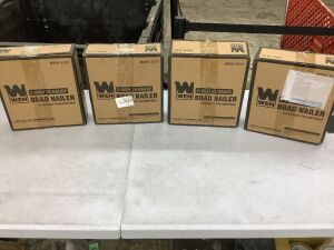 Lot of (4) WEN 61721 18-Gauge 3/8-Inch to 2-Inch Pneumatic Brad Nailer