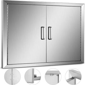 VEVOR Stainless Steel BBQ Double Access Door 31W x 24H Inch