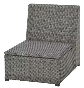 SOLLERÖN Outdoor One-Seat Modular Section, Dark Gray