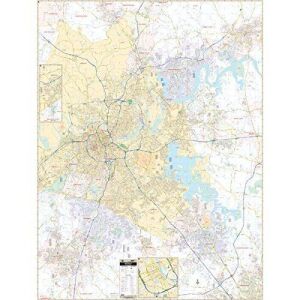 Nashville & Davidson Co, TN Wall Map 60" x 78" 