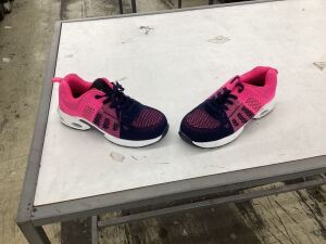 Pink/Black Sneakers, Size 8.5 