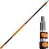 7-30 ft Long Telescopic Extension Pole // Multi-Purpose Extendable Pole with Universal Twist-on Metal Tip // Lightweight and Sturdy // Best Telescoping Pole for Painting, Dusting and Window Cleaning 