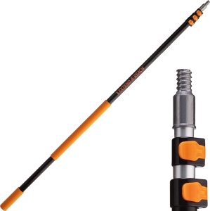 7-24 ft Telescopic Extension Pole with Twist-on Metal Tip - Lightweight and Sturdy for Painting, Dusting and Window Cleaning