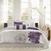 Madison Park Lola Sateen Cotton 7 Piece Comforter Set, All Season Down Alternative Bedding, Cal King - New&nbsp;
