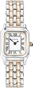 Sekonda Monica Ladies 20mm Quartz Watch in White with Analogue Display, and Two Tone Alloy Strap