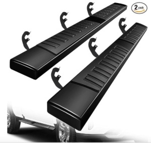 Aluminum Running Boards Compatible with 19-23 Chevy Silverado/GMC Sierra 1500, 20-23 Silverado/Sierra 2500/3500 Extended Cab/Double Cab,Side Steps for Chevy Silverado