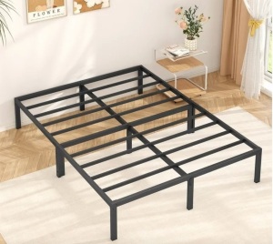 Mr IRONSTONE Heavy Duty King Size Metal Platform Bed Frame, No Box Spring Needed for Use, missing hardware