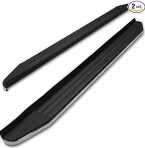 TAC Running Boards Fit 2021-2024 Jeep Grand Cherokee L | 2022-2024 Grand Cherokee (Exclude 2022-2024 4xe Models) SUV 5.5” Aluminum Black Side Steps Nerf Bars Step Rails Exterior Accessories 2Pcs