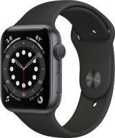 Apple Watch Series 6 (GPS) 44mm Space Gray Aluminum Case with Black Sport Band - New/Unopened&nbsp;