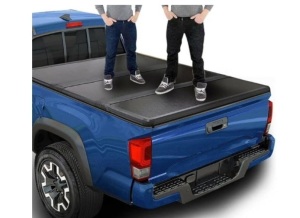 Tri-Fold Hard Truck Bed Tonneau Cover On Top 5'