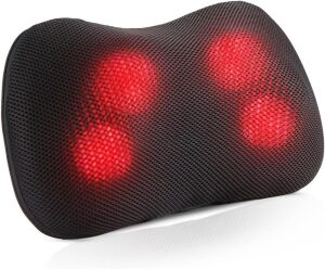 Shiatsu Neck Massager with Kneading and Heat 