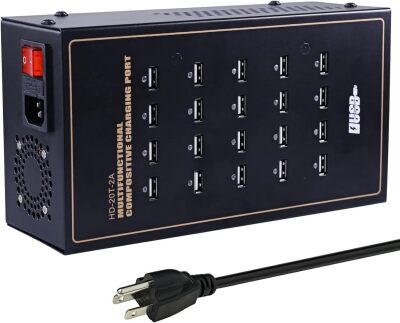 USB Charging Station, Cinlinso 20 Port 200W/40A