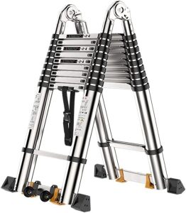 Multi-Purpose Folding Aluminum Telescoping Ladder