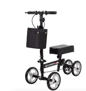 Elenker Economy Knee Scooter, Steerable Knee Walker, Black-missing some hardware