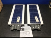 Lot of (2) Solar Street Lamps - Appear New