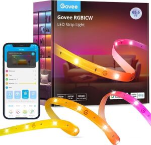 Govee RGBICW LED Strip Light, 2 Rolls of 32.8' 