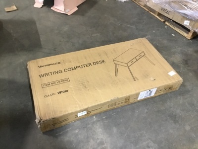 Vanspace Writing Computer Desk, White - Appears New 