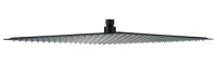 Hiendure&trade; 16 Inch Rainfall Square Stainless Steel Shower Head-black finish