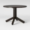 Threshold Newfield Round Farmhouse Pedestal Dining Table, Brushed&nbsp;Reclaimed Brown Oak, 42" x 42" x 29.4" - Appears New&nbsp;