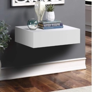 Hanging Bedside Table, Wall Mounted Storage 