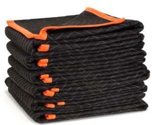 WEN 272406 72-Inch by 40-Inch Heavy Duty Padded Moving Blankets, 6-Pack