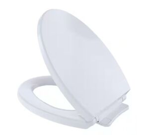 TOTO SoftClose Elongated Closed Front Toilet Seat in Cotton White