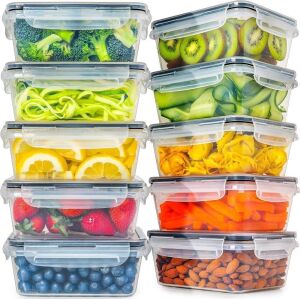 Fullstar Plastic Food Storage Containers with Lids