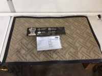 Gorilla Grip Taupe Basket Weave Door Mat, 35" x 23" - Appears New&nbsp;