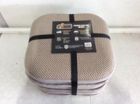Gorilla Grip Premium Chair Pads, Beige, 16" x 16", Set of 6 - Appear New&nbsp;
