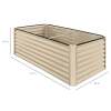 Outdoor Metal Raised Garden Bed for Vegetables, Flowers, Herbs - 6x3x2ft - 2