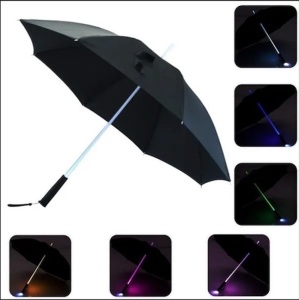 Lot of 30 NEW LED Laser Sword Light up Golf Umbrellas with 7 Color Changing On the Shaft