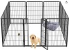 FXW Homeplus Dog Playpen Designed for Indoor Use, 40" Height for Large Dogs, Black 