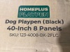 FXW Homeplus Dog Playpen Designed for Indoor Use, 40" Height for Large Dogs, Black│Patented - 2