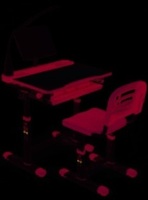 Healthy Ergo Childrens Desk & Chair with LED Light & Book Holder - Appears New