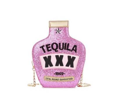 TEQUILA bottle shape crossbody bag