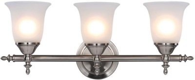 Hampton Bay Lighting Regan 21 in. 3-Light Espresso Bronze Bathroom Vanity Light with Clear Glass Shades