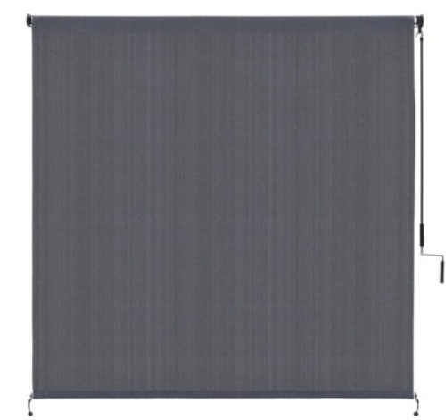 Voticky Exterior Outdoor Cordless Roller Shade Patio Sun Shade Roll Up Blind 8'X8' Gray