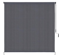 Voticky Exterior Outdoor Cordless Roller Shade Patio Sun Shade Roll Up Blind 8'X8' Gray
