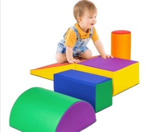 5-Piece Kids Climb & Crawl Soft Foam Shapes Structure Playset