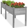 Raised Garden Bed, Elevated Wood Garden Planter Stand - 72x23x30in