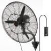 VEVOR Oscillating Wall-Mount Misting Fan, 24 Inch, 3-speed High Velocity Max. 7000 CFM, Waterproof&nbsp;