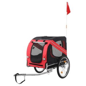 PEXMOR Pet Bike Trailer Foldable Frame with 20 Inch Wheels