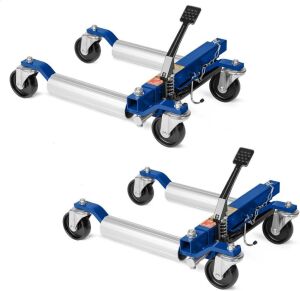 TUFFIOM Hydraulic 1500-lbs Car Skates, 12'' Wheel Vehicle Positioning Jack, Set of 2 