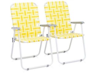 Patio Lawn Chair Set, 2 Pack 