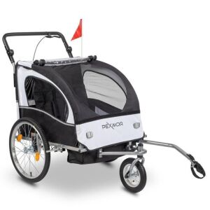 PEXMOR 2 Seat Kids Bike Trailer & Stroller - Partially Assembled