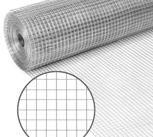 Hardware Cloth, 1/2in 19-Gauge Chicken Wire Mesh Fence-3x50