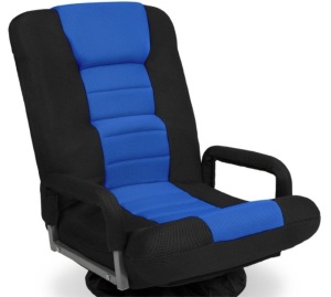 Gaming Floor Chair w/ 360-Degree Swivel, Armrest, Adjustable Backrest