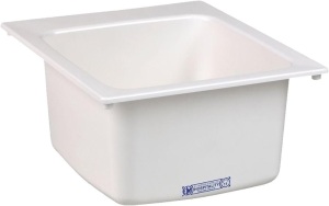 Mustee 11 20x17x10 UTIL Sink, White 