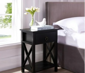 Eily Night Stand Bedside Table with Drawer 